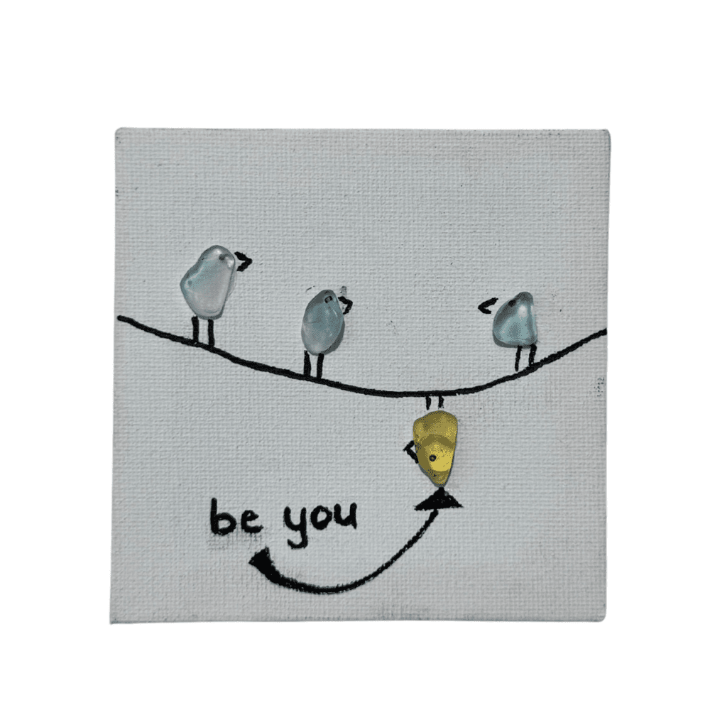 Sea Glass Canvas Artwork - Be You